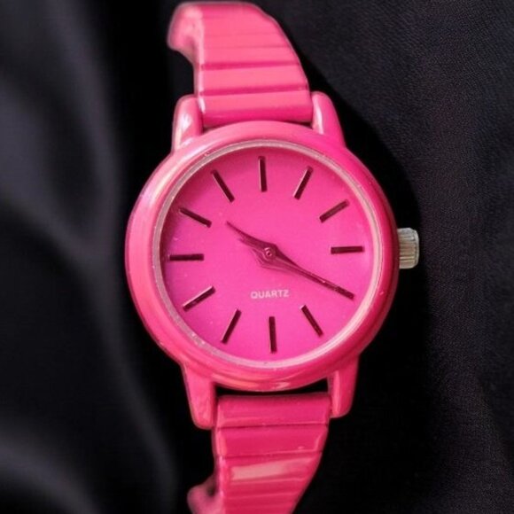 * Pink Ladies Quartz Watch Stretch Band - Picture 4 of 4